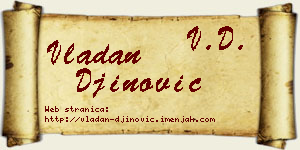 Vladan Đinović vizit kartica